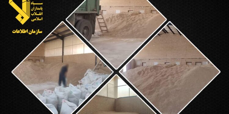 کشف انبار احتکار نهاده‌های دامی تسوط اطلاعات سپاه قم